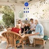 YEBON Blue Evil Eye Wind Chimes for Home Garden Decoration