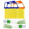 4Pcs Window Venetian Blind Cleaner Duster Tool,Washable 7 Fingers Dusting