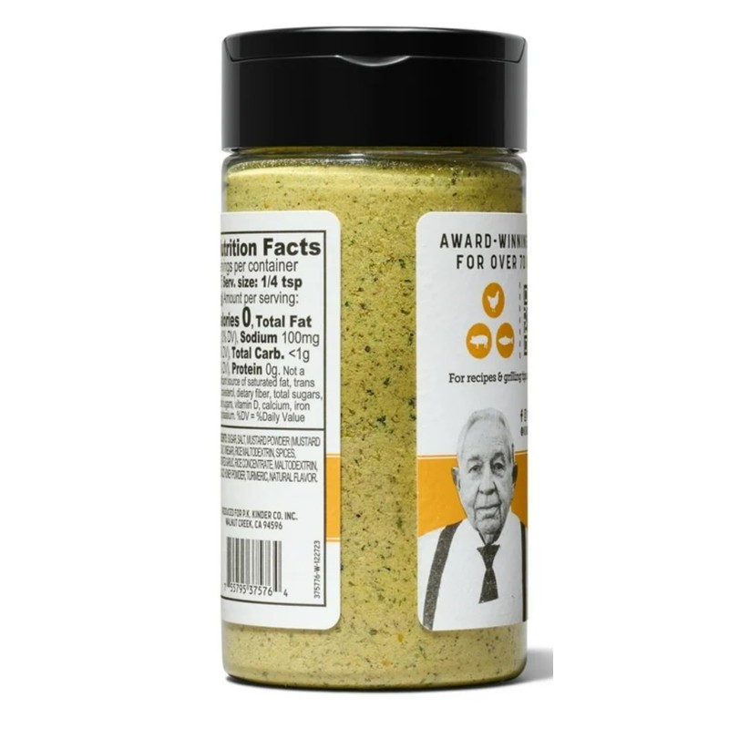 Kinder's Premium Quality Honey Mustard Seasoning, 6.2 oz