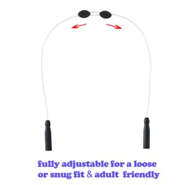 Omnful Glasses Strap -No Tail Adjustable Eyeglasses Strap, Eye Glasses Holders Around Neck,Sunglasses Lanyard for Men Women -Eyewear Retainer String, Chain, Rope (3pcs White 20IN)