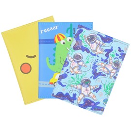 3 Pcs Passport Horder for Kids, Women and Men, Cute Travel Passport Cover Travel Unicorn Dinosaurs Passport Book Holder