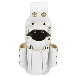 SK11 Hard White Leather Leather Tool Case 7 Hinges SHWL-3 White