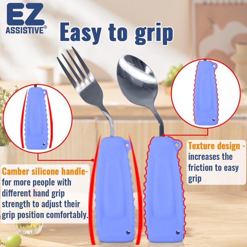 Adaptive Utensils, Weight Utensils for Tremors and Parkinson Patients, Utensil