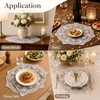 4 Pcs Lace Placemats Retro Lace French Crochet Doilies 13