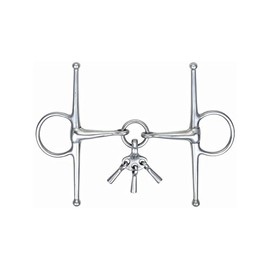 Shires Equestrian - Full Cheek Snaffle With Keys - S/steel - Size: 51/2