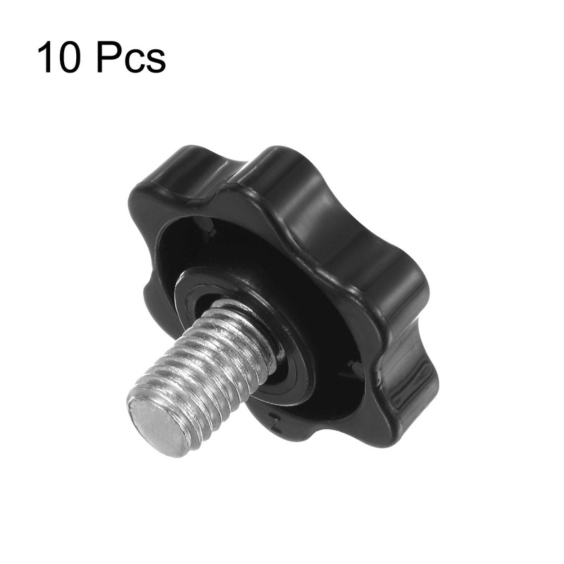 sourcing map 10pcs Star Knobs M8 x 12mm 304 Stainless
