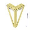 KOHAND 8 Pack 6 Inch Gold Furniture Legs, Triangle Metal