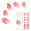 YiMistnnts Semi Cured Gel Nail Strips 20pcs Gel Nail Stickers