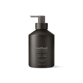 Method Gel Hand Soap, Vetiver + Amber, Reusable Black Aluminum Bottle, 12 oz (Pack of 3)