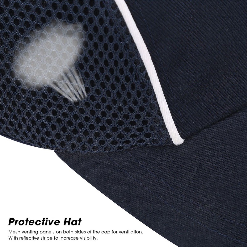 Deror Hard Hat Baseball Bump Cap Impact-Resistant Lightweight Breathable Hard