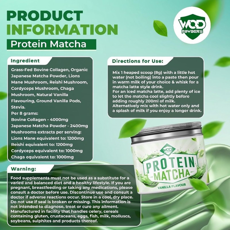 Protein Matcha | High Protein, Organic Japanese Matcha, Grass-fed Bovine