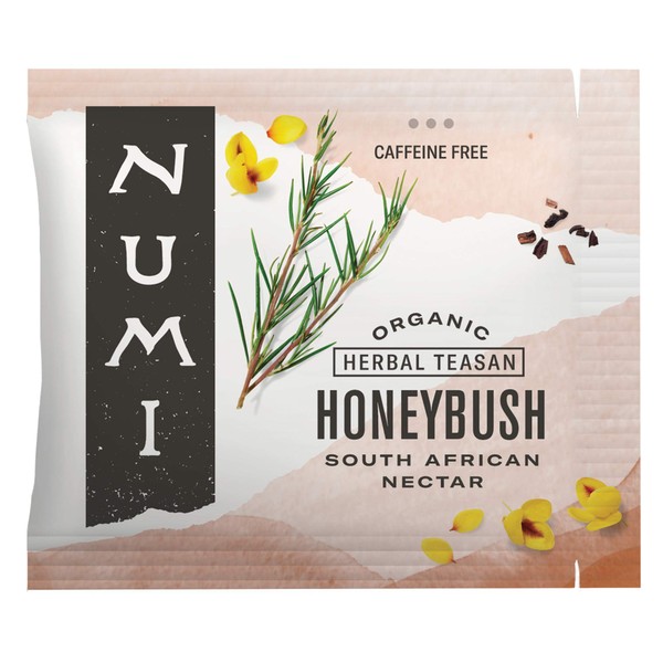 Numi Organic Honeybush Tea, 100 Tea Bags, Sweet South African Herbal Tea, Caffeine Free
