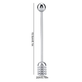 6.1 Inch Stainless Steel Honey Dipper Stick Spoon Mini Jam Dispensing Collecting Stirring Rod for Honey Pot Containers