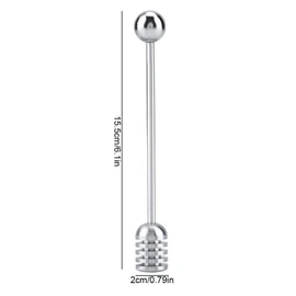 6.1 Inch Stainless Steel Honey Dipper Stick Spoon Mini Jam Dispensing Collecting Stirring Rod for Honey Pot Containers