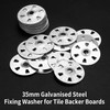 100 Pcs Easy Fix Washers, 35mm Diameter Galvanised Steel Fixing