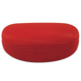 LAGO TERRA Portable Hard Shell Case For Glasses and Sunglasses (Large) - Red
