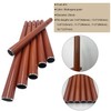Lveofielygi 6 Pcs Red Wood Grain Wind Chime Tubes (DIAM: