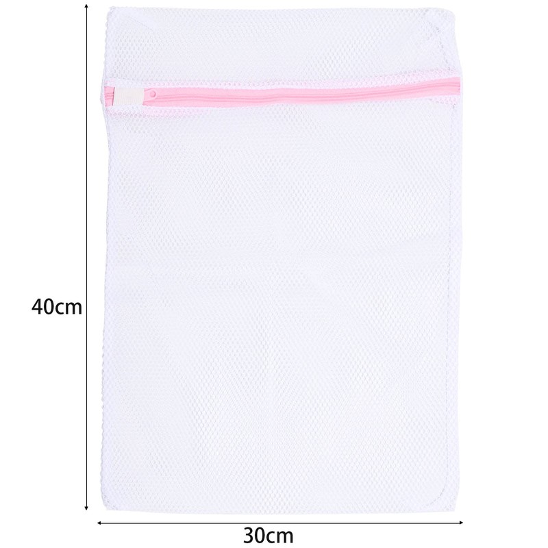 6 Pcs Durable Mesh Laundry Bags for Delicates，30x40cm Reusable Wash