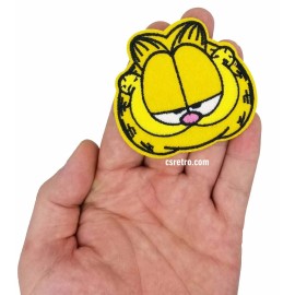 Retro Garfield Face Vintage Retro Cartoon Comic TV Show Iron on Patch Applique NEW