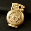 Brass Rocker-Arm Refillable Liquid-Fuel Lighter – Mechanical One-Hand Pocket Lighter