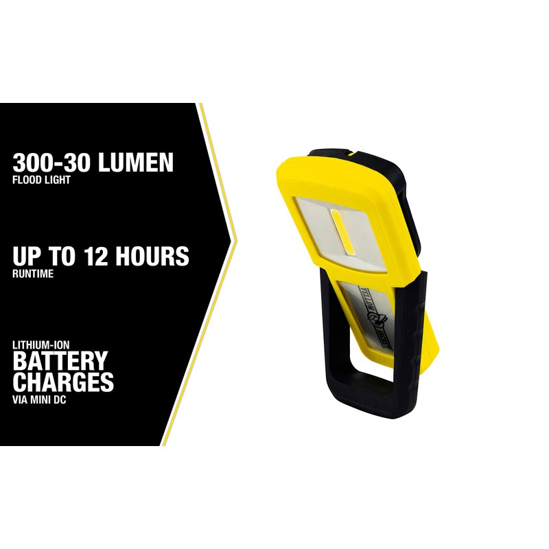 Yellow Jacket 300 Lumen LED Rechargeable Handheld Task Light with