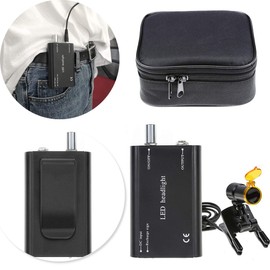 Aries Outlets 5W Waist Hanging LED HeadLight with Plastic Clip for Magnifier (Black)