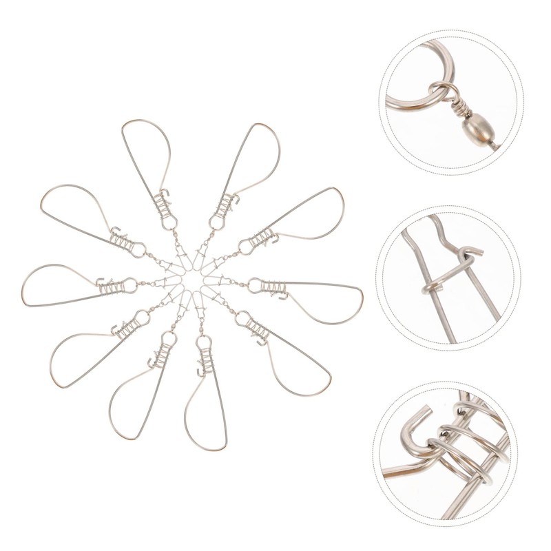 BESPORTBLE Sets Stainless Steel Fish Metal Fish Stinger Portable Device