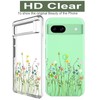 Unov Compatible with Pixel 8a Case Clear with Design Soft