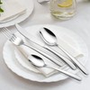 20-Piece Heavy Duty Silverware Set, HaWare Stainless Steel Solid Flatware
