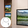 MAHIONG 10 PCS 2 m Silver Picture Rail Hooks, Picture