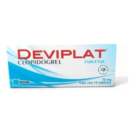 Deviplat Clopidogrel 75 Mg C/14 Tabletas Novag