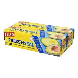 Glad Press'n Seal Food Wrap, 140 sq ft-2 Pack