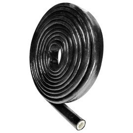 3/8 ID Heat Shielded Fire Thermo Armor Fire Sleeve Silicone Coated Fiberglass for Hose Lines & Electrical Wiring Black, 5 feet