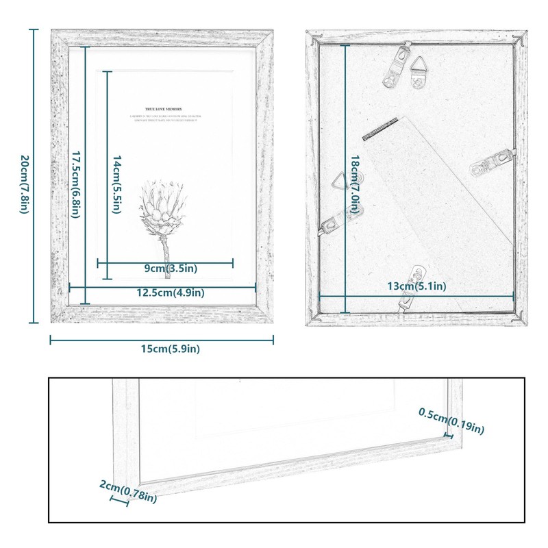 EUGAD Picture Frame 13 x 18 cm, Photo Frame with