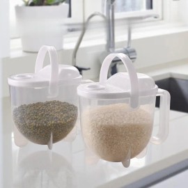 Automatic Rice Washing Strainer with Lid, Hands-Free Kitchen Colander for Rice, Beans, Fruits, Vegetables and Grains, Easy Clean Kitchen Gadget