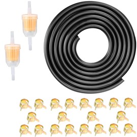 ZAMDOE Fuel line Hose Kit 3/16Inch 9.85-Foot with Fuel Filters Hose Clamps for Lawnmower Tractor Mini Bike Motorcycle Scooter Auto Small Engines(5mm*8mm*3m)