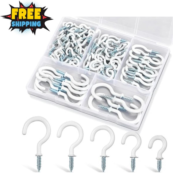 Does not apply 110PC Vinyl Coated Screw Hooks - 5