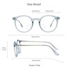 LifeArt Bifocal Reading Glasses with Round Lenses, Blue Light Blocking