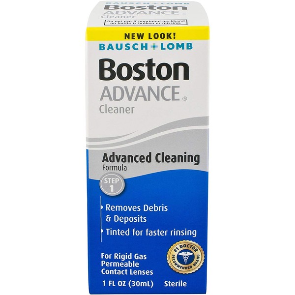 Boston Cleaner for Rigid Gas Permeable Contact Lenses, Advance Formula, 1-Ounce Bottles (Pack of 2)