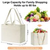Canvas Grocery Bags, Reusable Shopping Bag Heavy Duty, 4/10 Pack