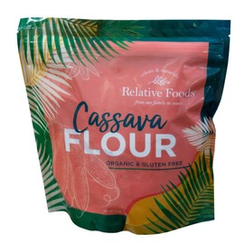 Relative Foods Premium Organic Cassava Flour (2 lb) - Versatile Yuca Flour for Healthy Baking - Mild Flavor, Unique Cassava Root Flour Blend for Waffles, Biscuits, & More - Perfect Baking Flour