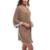 Old-Times Women's Short Modal Cotton Robes Sexy Soft Knit Nightgowns