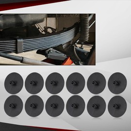 CROSSDESIGN 2" Leaf Spring End Tip Pad Anti Squeak Insert Cushion Plastic Silencer 12pcs 2 Inch