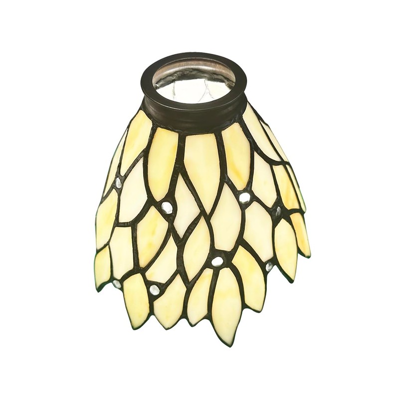Wall lamp, pendant lamp, fan lampshade replacement, beige glass lampshade,