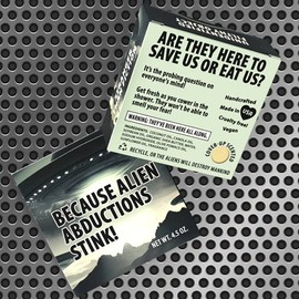 Totally Cheesy Funny Soap - Alien Invasion UFO Abduction Soap