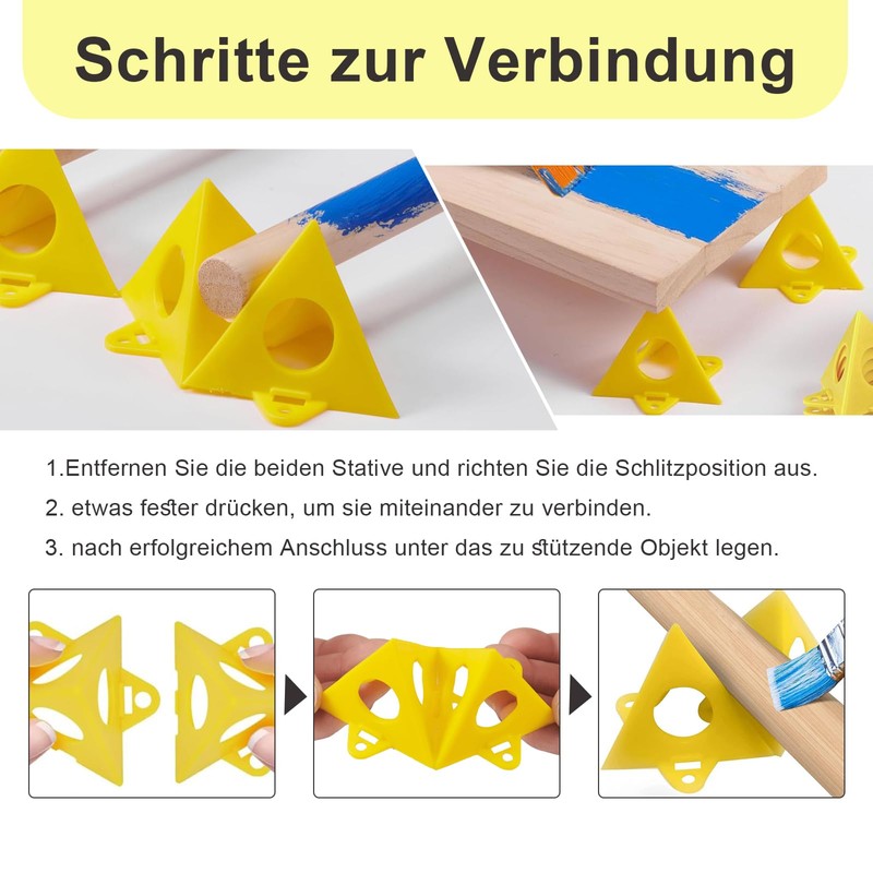 Pyramid Stand, 30 Pieces Yellow Cone Stand Paint Stand, Painter's