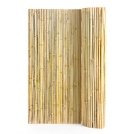 VEVOR Natural Rolled Bamboo Fence, Eco-Friendly Bamboo Privacy Fence 6 ft H x 8 ft L x 0.75 in D, Decorative Bamboo Privacy Screen for Garden, Backyard, Balcony, Patio, Pool Side
