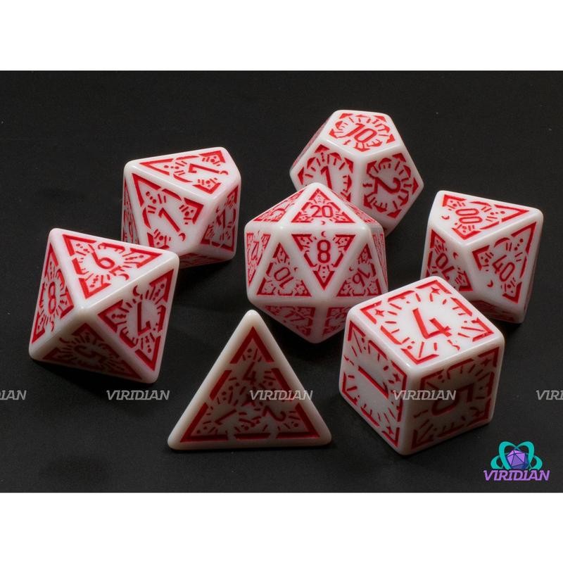 Red Dawn Stars | White and Red Ornate Star Design