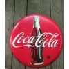 Open Roads Coca-Cola Rustic 24 Inch Red Disc Button Sign