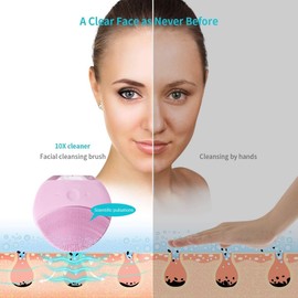 Cepillo de Limpieza Facial Salandens – Pulsaciones Ultrasónicas, 8 Velocidades, Resistente al Agua